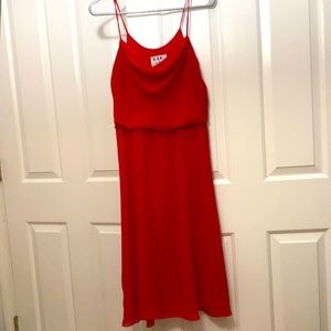 L.T.D flowy red dress